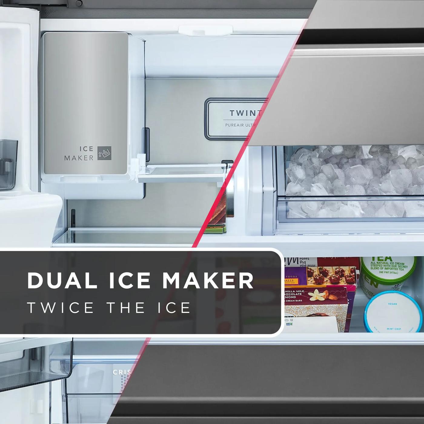 22 Cu. Ft. Counter-Depth 4-Door French Door Refrigerator