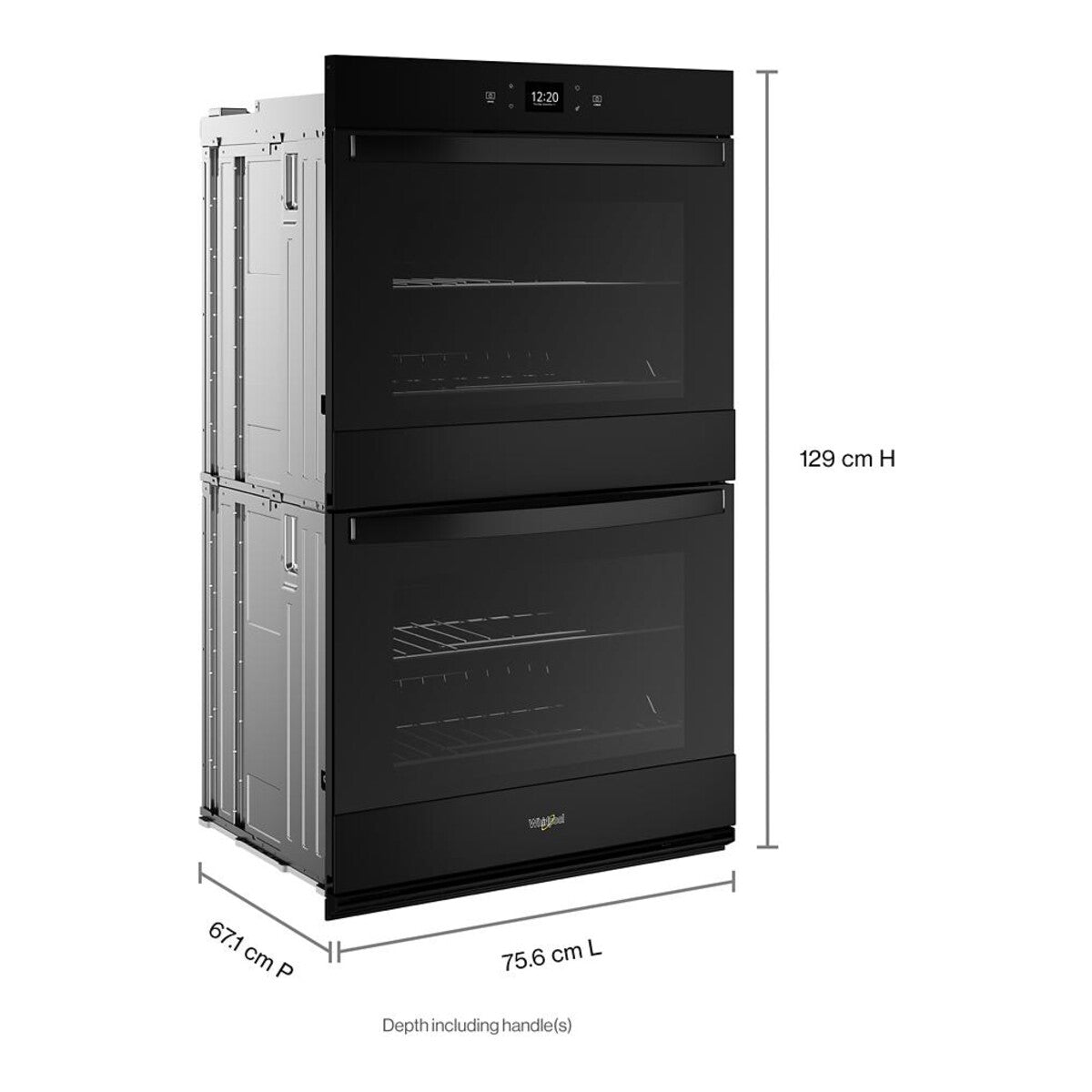 10.0 Total Cu. Ft. Double Wall Oven with Air Fry When Connected
