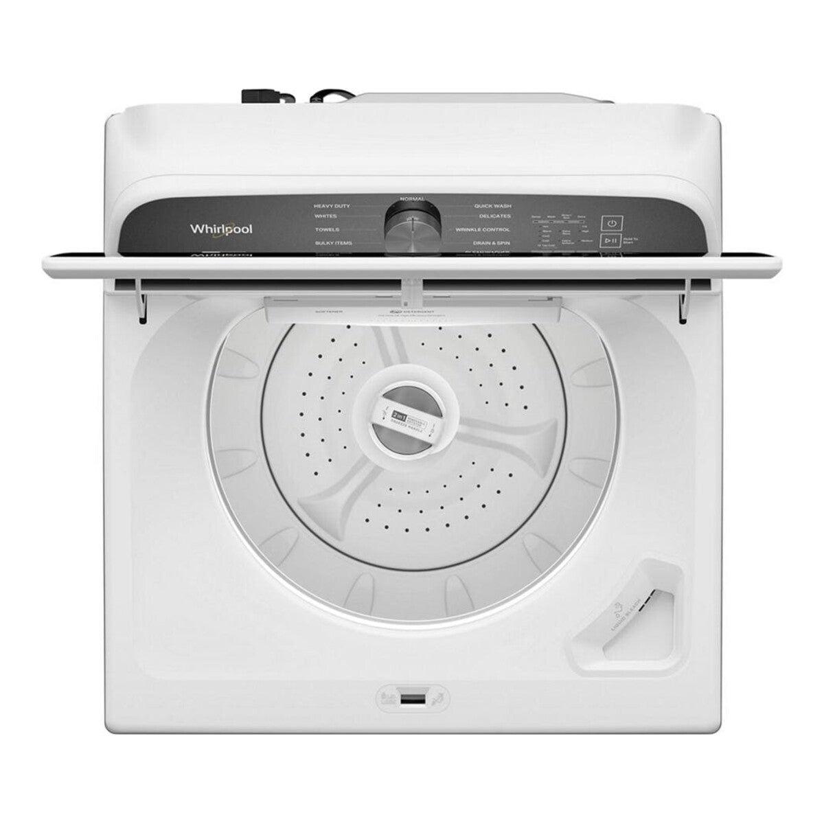 5.2–5.3 Cu. Ft. Whirlpool® Top Load Washer with Removable Agitator