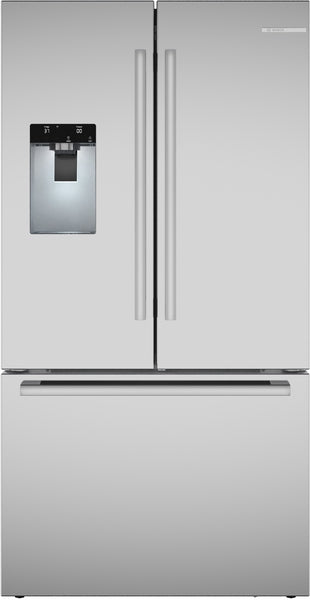 800 Series, French Door Bottom Mount Refrigerator, 36'', Stainless steel (with anti-fingerprint), Total No Frost