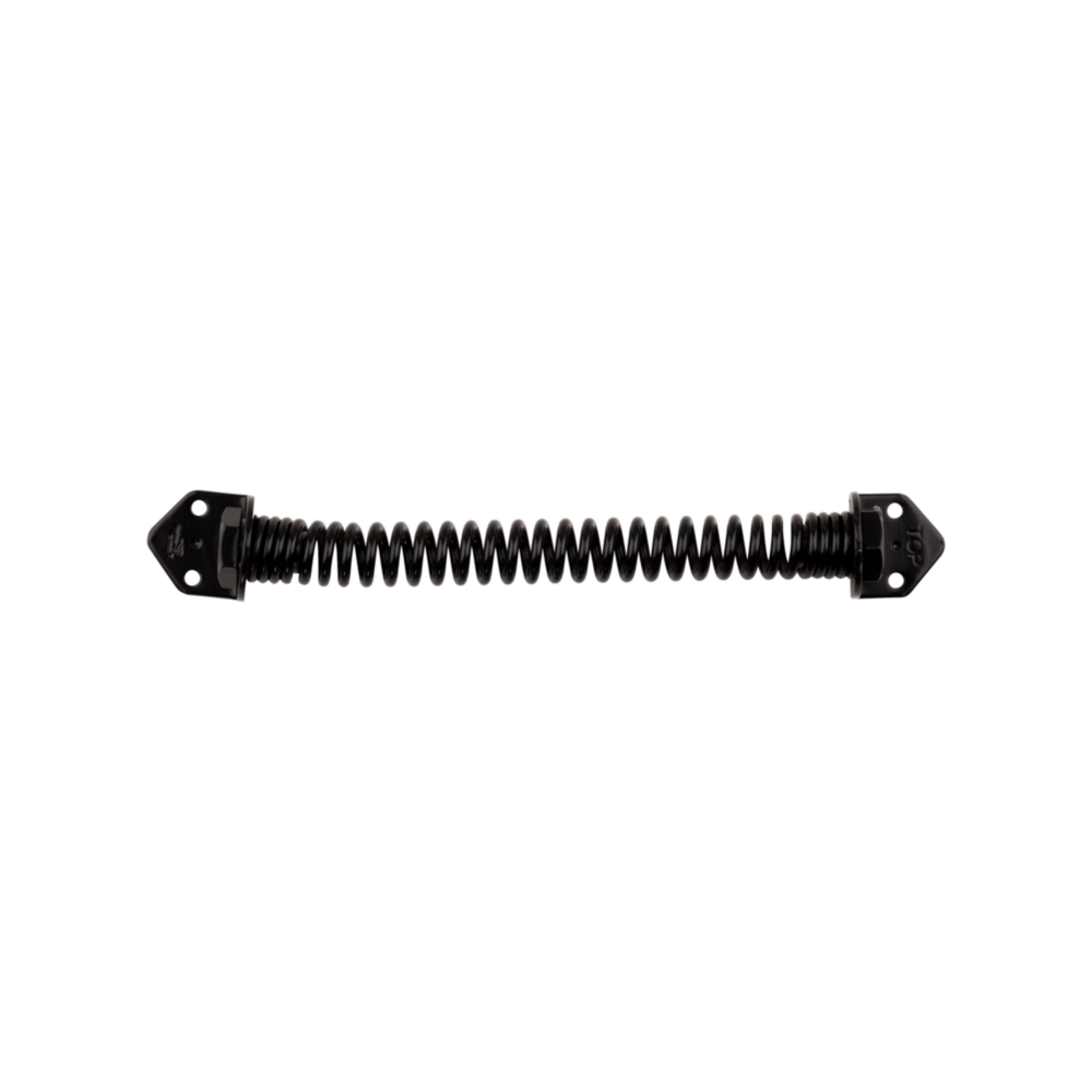11-inch black cold rolled steel gate spring with mounting brackets for gate hardware and home improvement tools under $50 collection