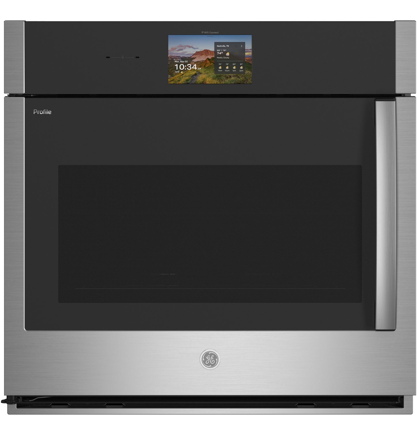GE Profile™ 30" Smart Built-In Convection Single Wall Oven with Left-Hand Side-Swing Doors