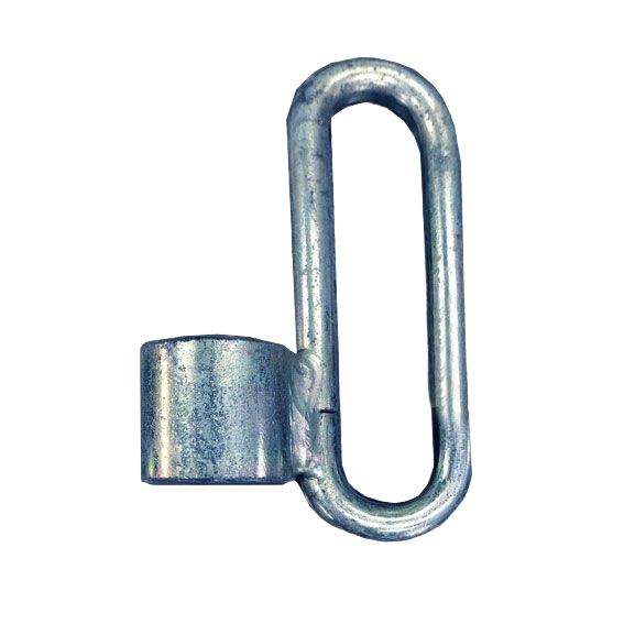 Galvanized metal chain link connector for home improvement and tool applications with durable finish