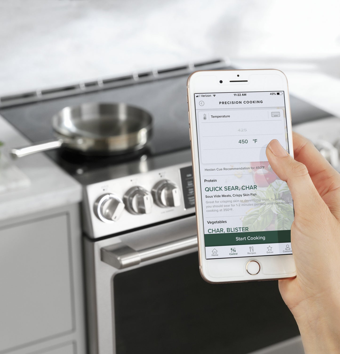 CAFÉ™ 30" Smart Slide-In, Front-Control, Induction and Convection Range with In-Oven Camera
