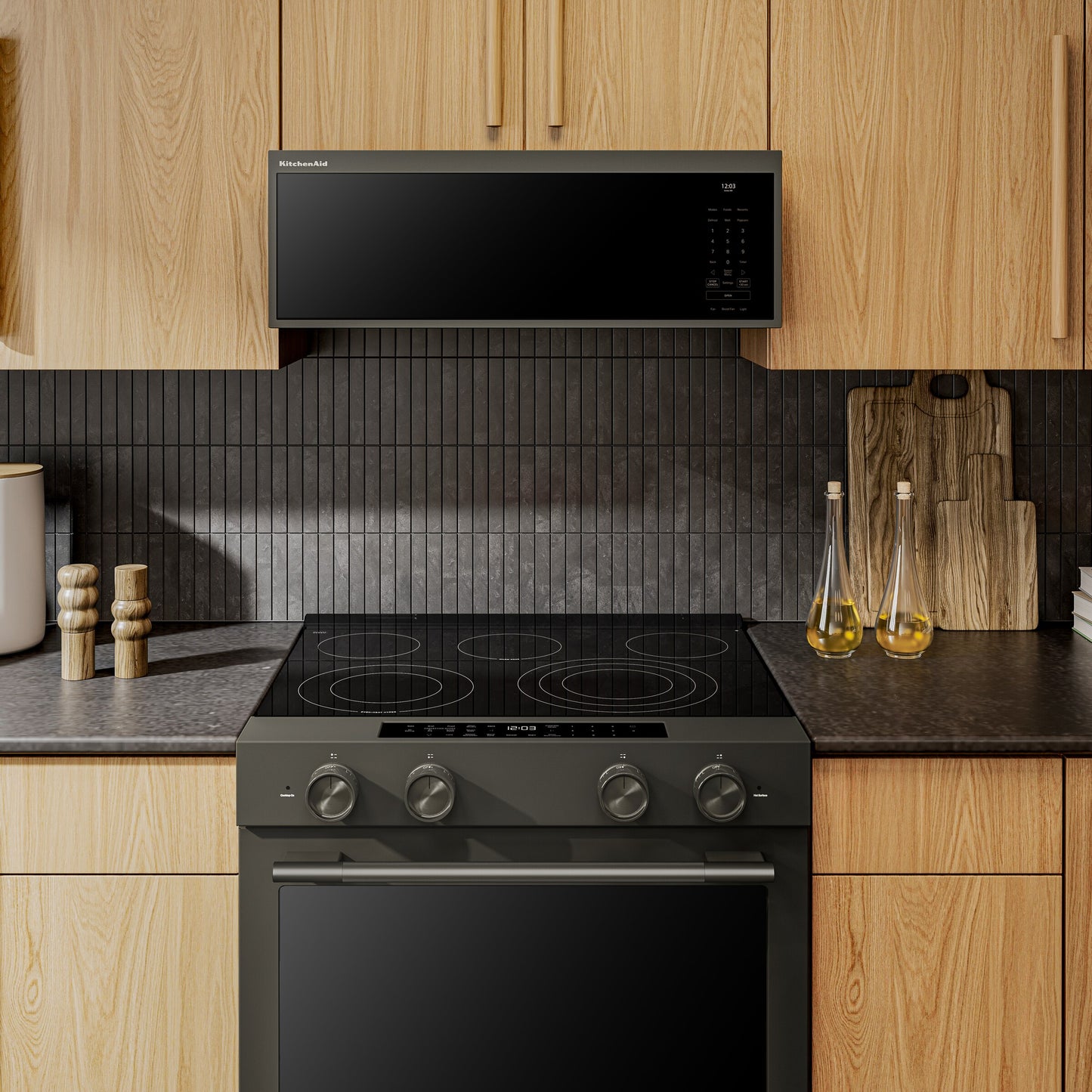 Smart Low Profile Microwave Hood Combination with Dual Fan Ventilation