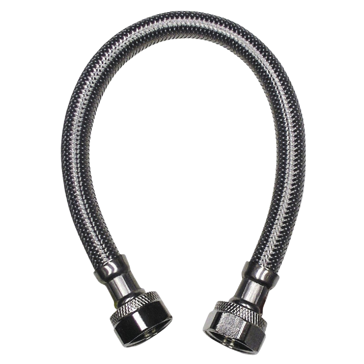 Flexible stainless steel faucet connector with braided exterior for plumbing repair and home improvement projects under $50