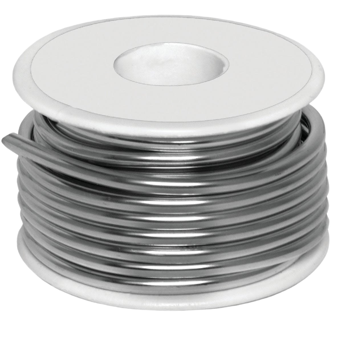 Coiled spool of lead-free solder with high tin and silver content for tools and home improvement projects