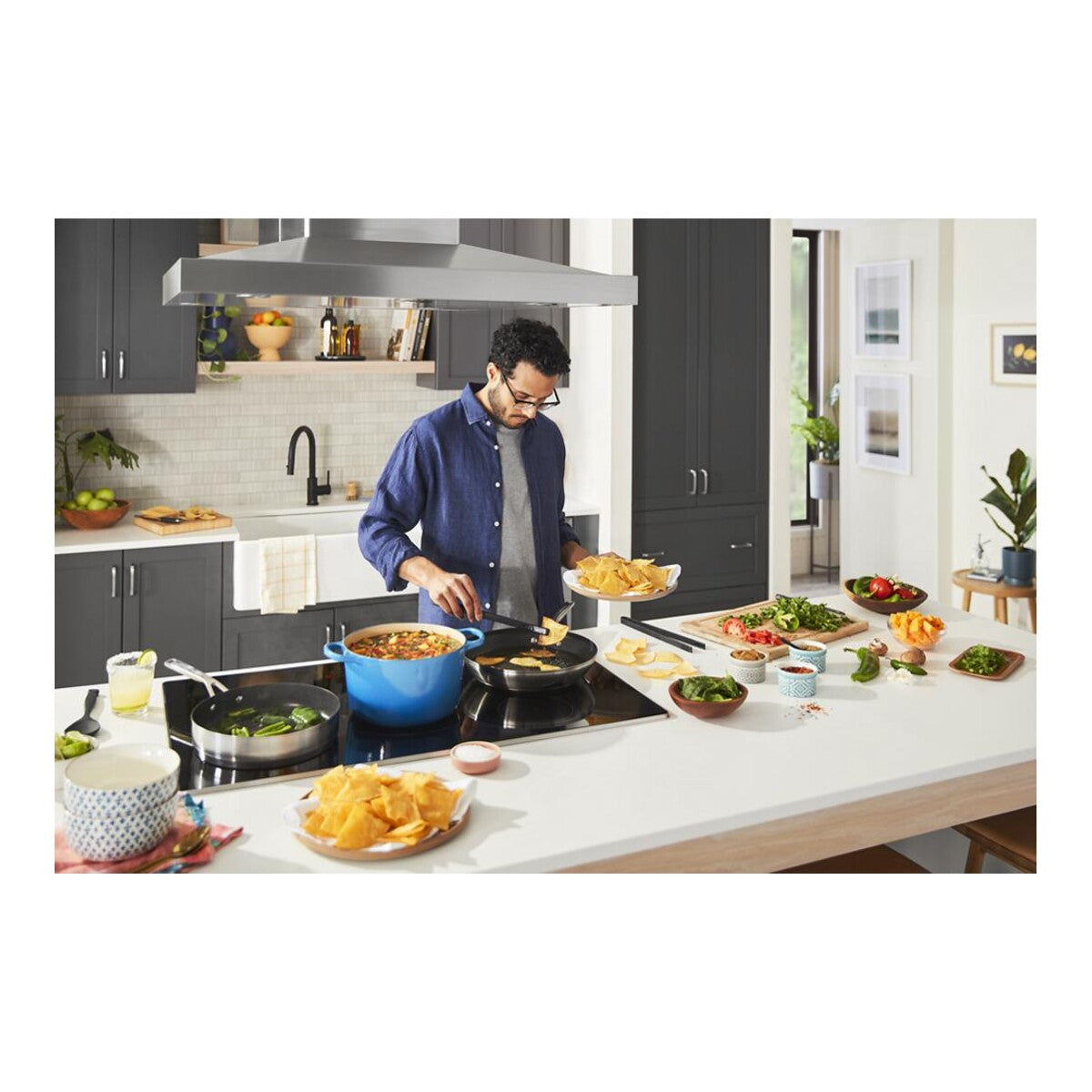 36" Island-Mount, 3-Speed Canopy Hood