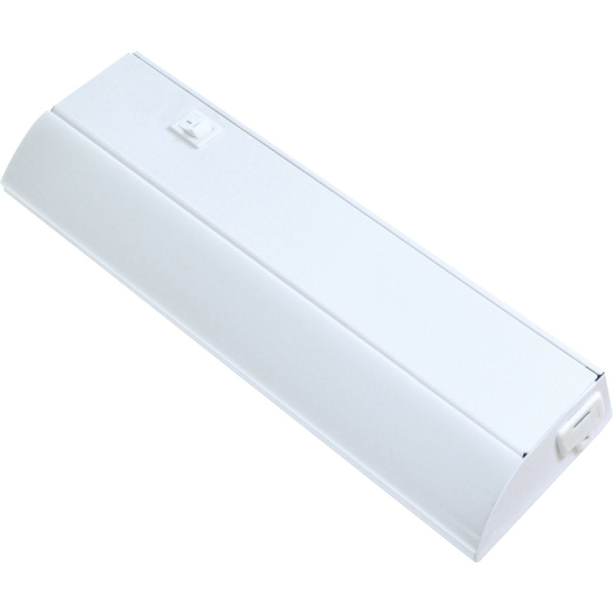 White direct wire LED under cabinet light bar with frosted diffuser, ideal for cabinet and track lighting needs under $50