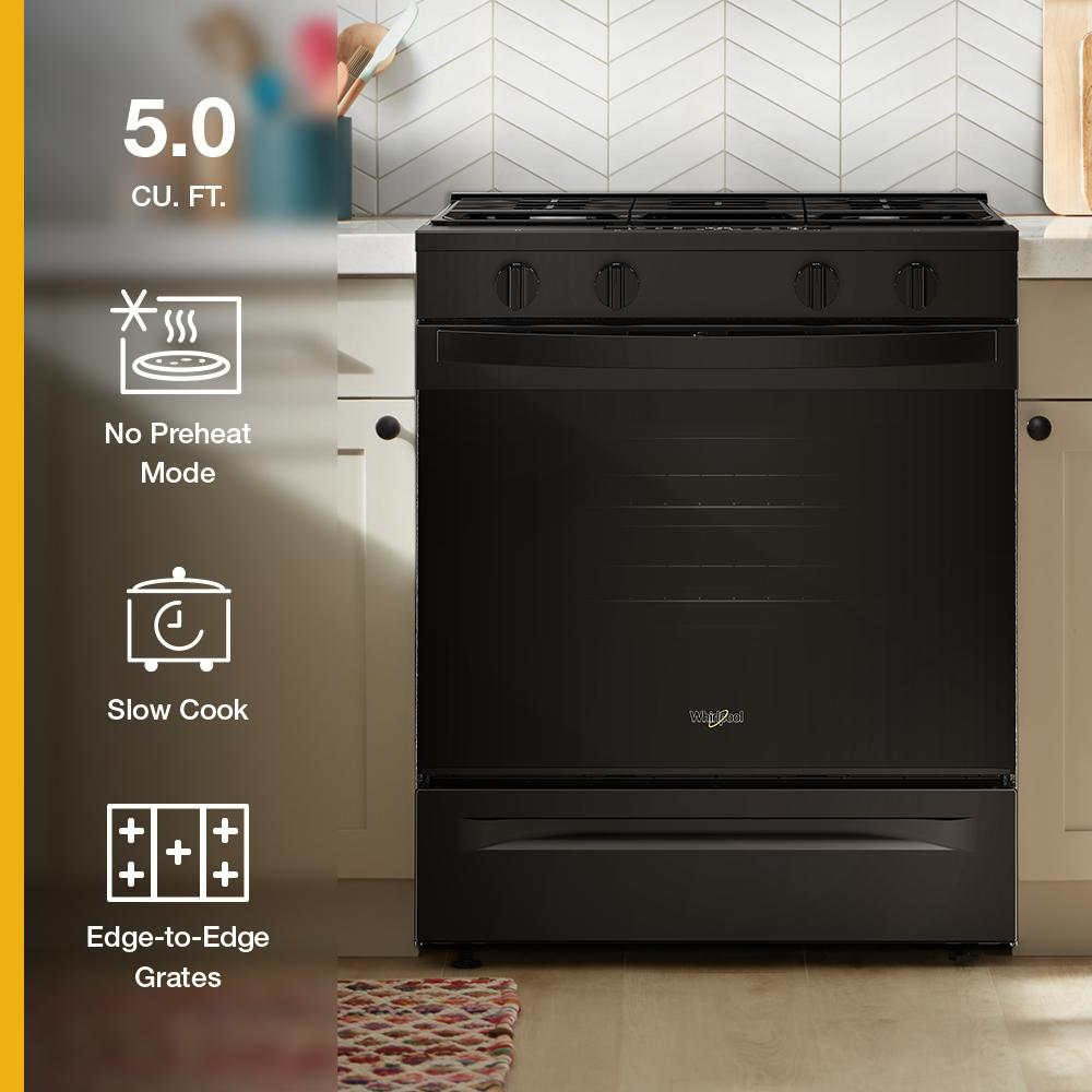 30-inch Gas Range with No Preheat Mode and Slow Cook