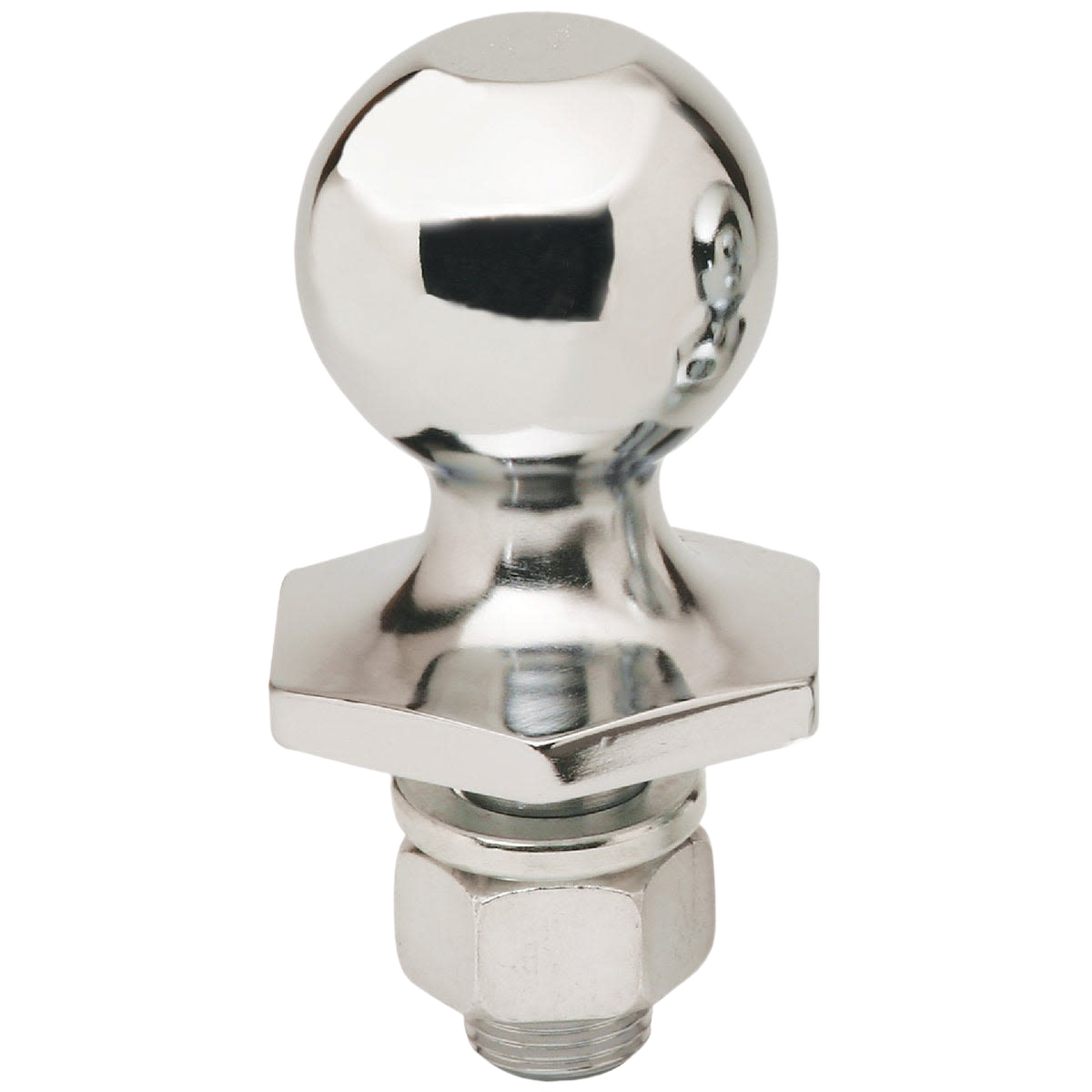 Polished steel hitch ball with interlock design for trailers and towing equipment under $50 collections