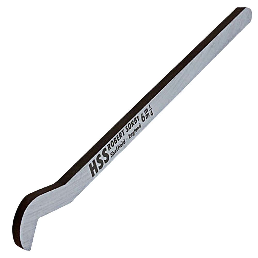 High speed steel swan neck hollowing blade for woodworking tools in Robert Sorby collection under $50