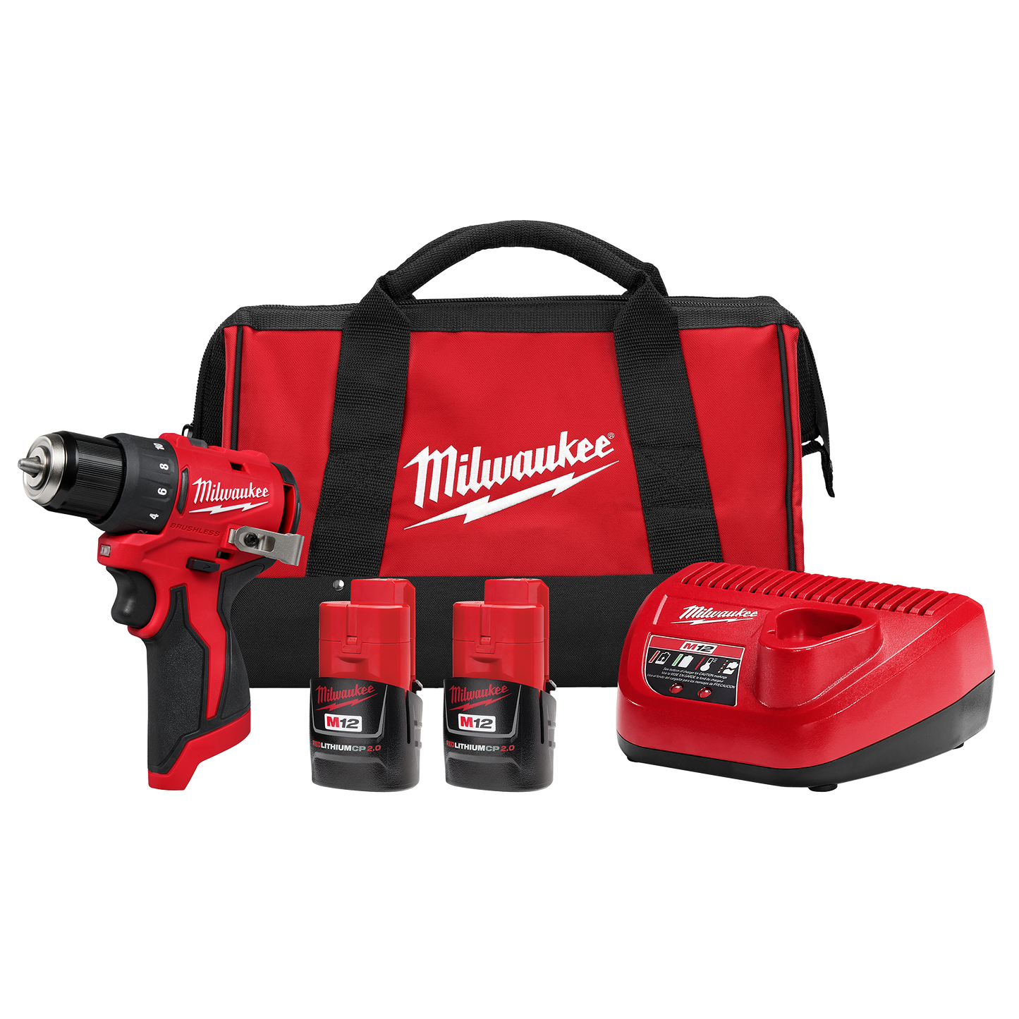 Milwaukee M12™ Subcompact Brushless 3/8" Drill/Driver Kit