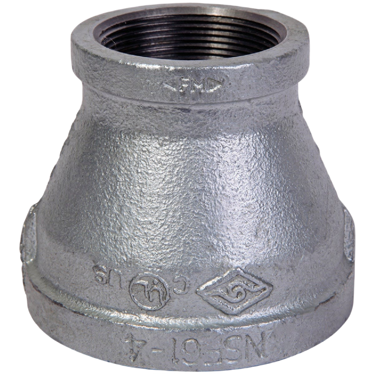 Galvanized malleable iron reducing coupling for plumbing in galvanized fittings and pipes & fittings collections