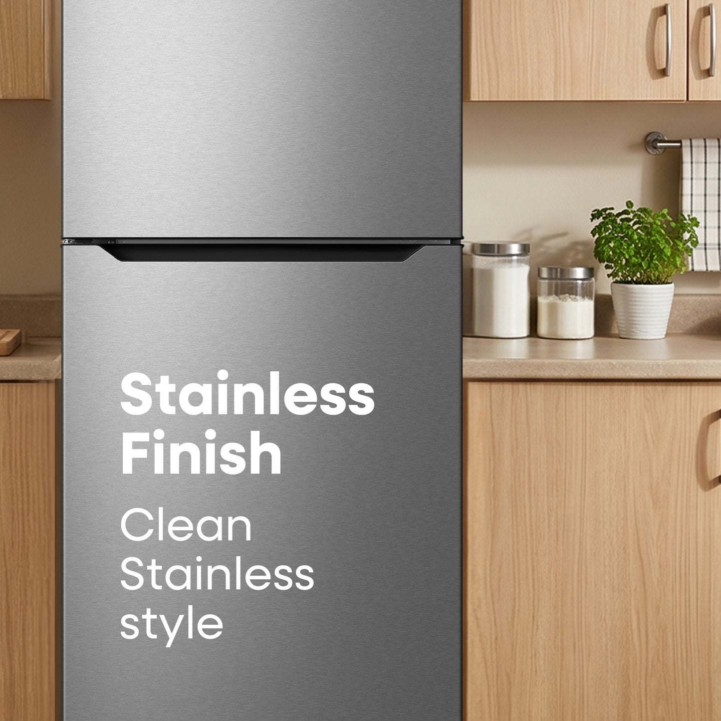 Element Electronics 20.5 cu. ft. Top Freezer Refrigerator - Stainless Steel, ENERGY STAR (ERT21CSCS)