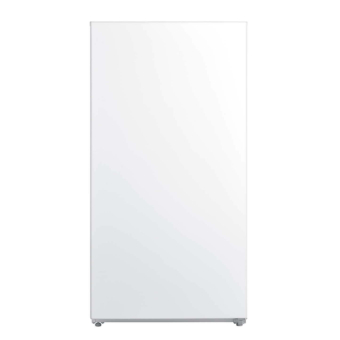 Tall white upright freezer with smooth finish, part of freezers and home appliance collections for kitchen and utility rooms