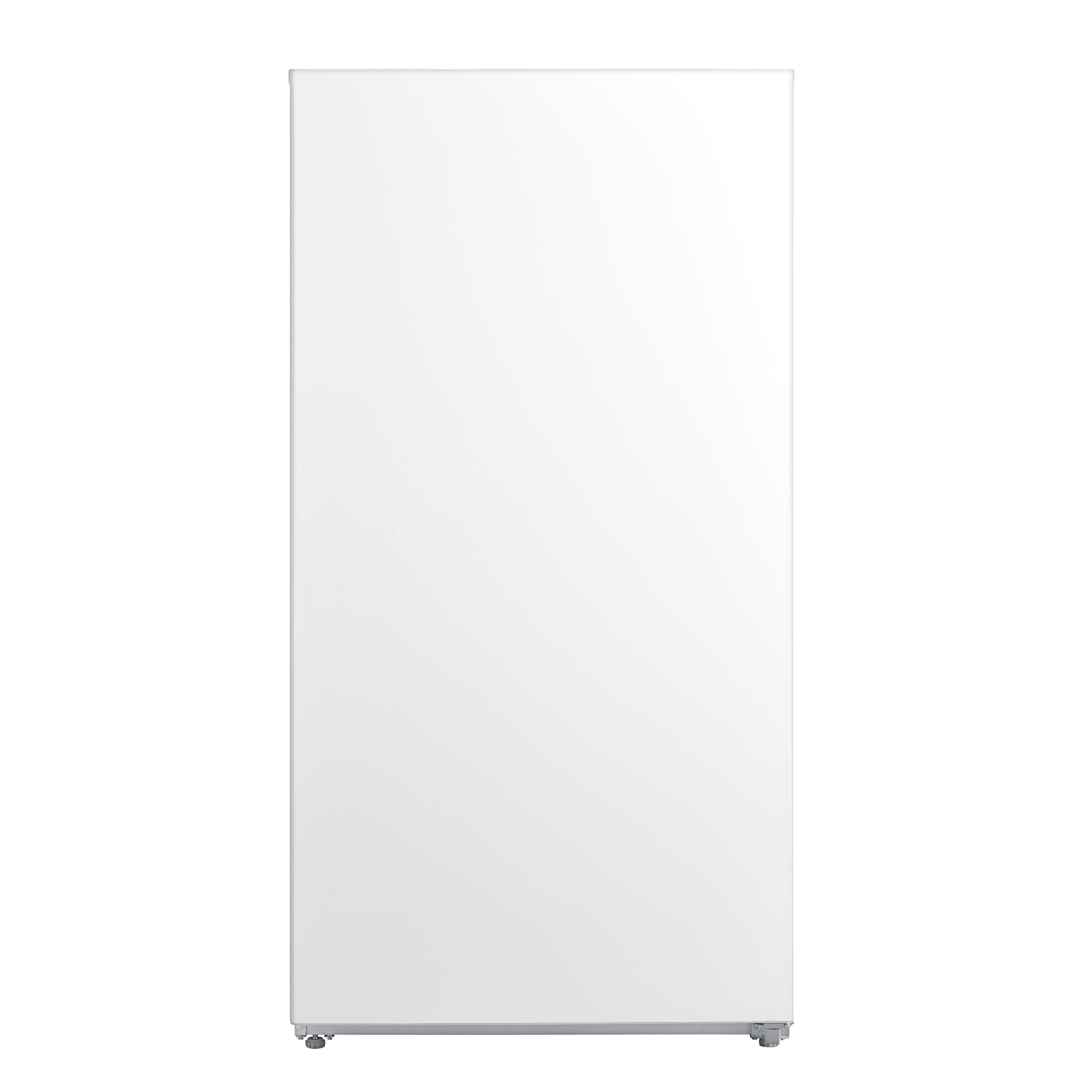 Tall white upright freezer with smooth finish, part of freezers and home appliance collections for kitchen and utility rooms