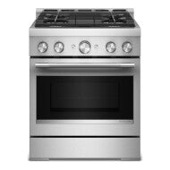 KitchenAid® 30-Inch 4 Burner Commercial-Style Gas Range with No Preheat Air Fry Mode