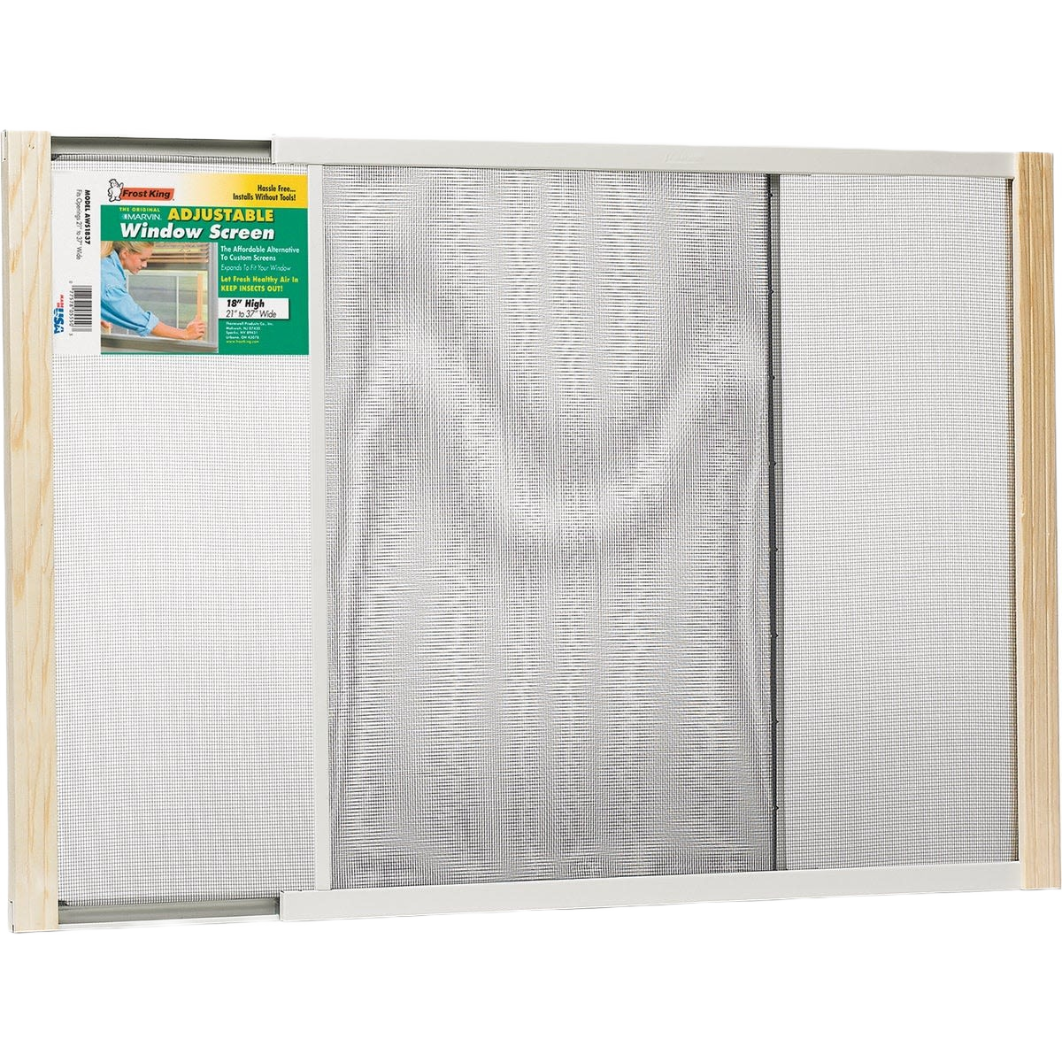 Frost King Adjustable Metal Rail Screen, 21-37 in.