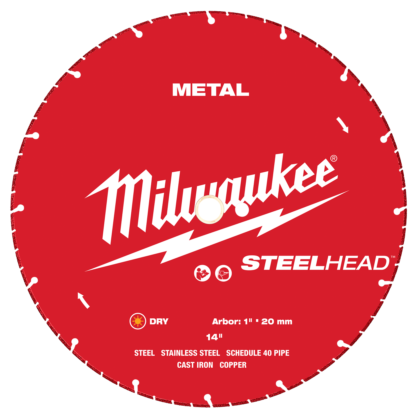 Milwaukee 14” STEELHEAD™ Metal Cutting Diamond Blade