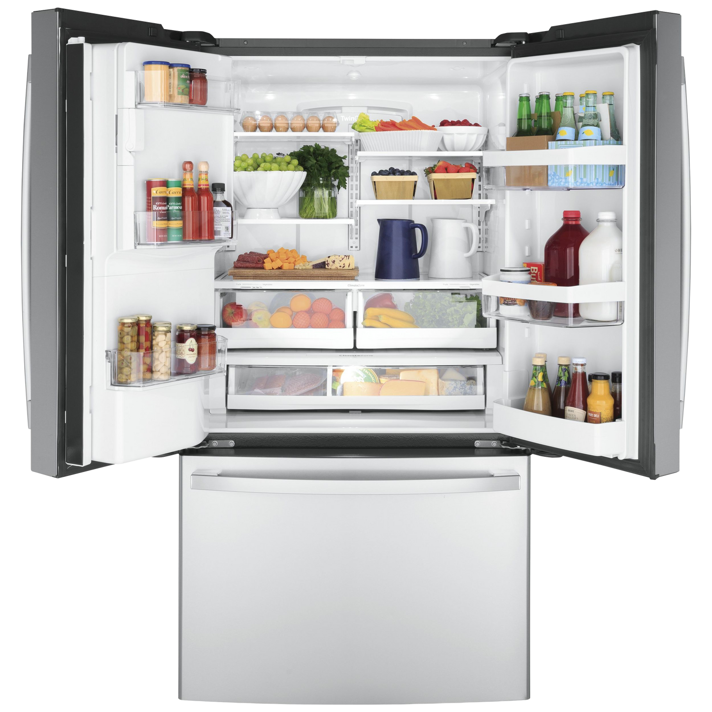 GE ENERGY STAR 22.1 Cu. Ft. Counter-Depth Fingerprint Resistant French-Door Refrigerator