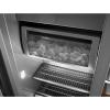 Open built-in side-by-side refrigerator with clear ice maker and adjustable storage shelves from KitchenAid Appliances collection