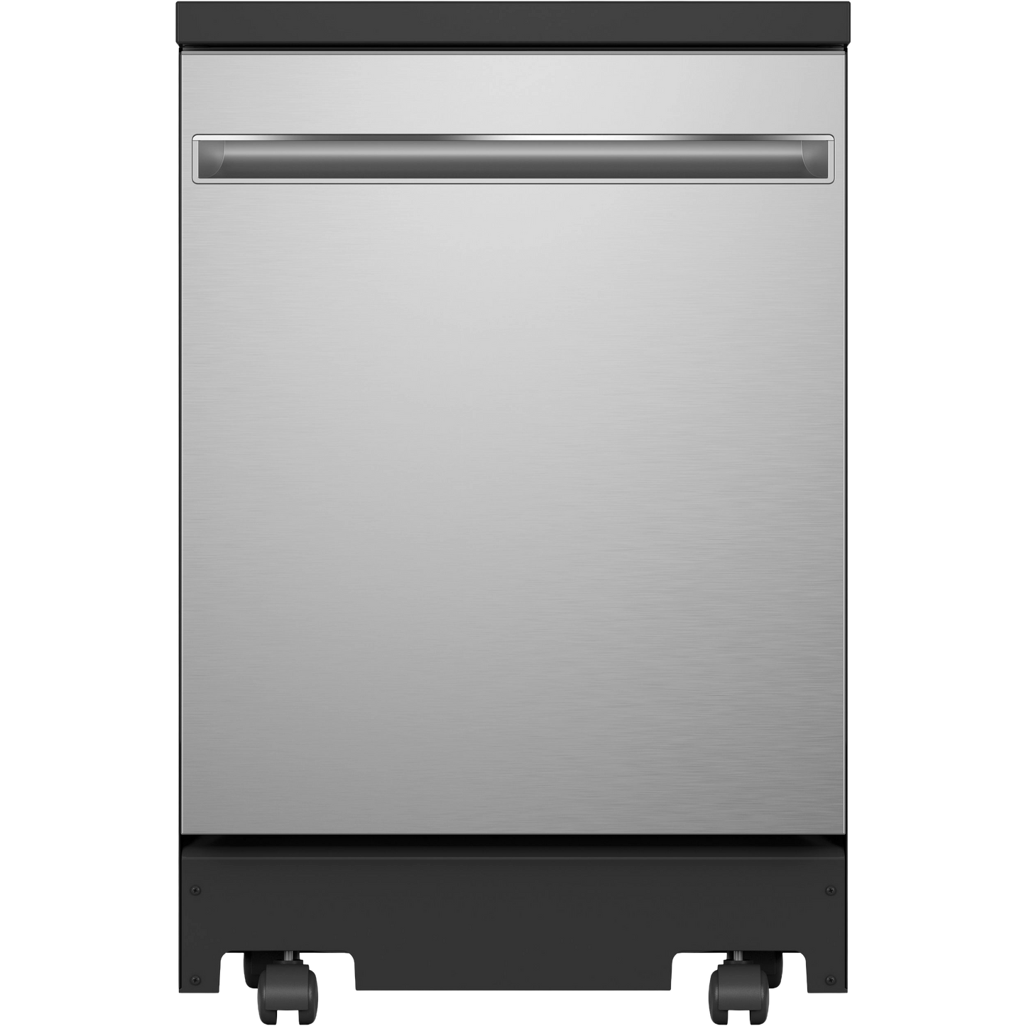 GE® ENERGY STAR® 24" Stainless Steel Interior Portable Dishwasher with Sanitize Cycle
