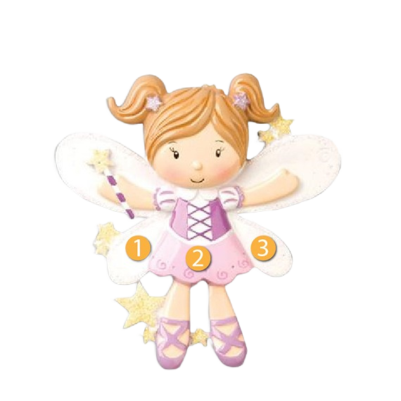 Pink dressed fairy ornament with sparkly wings and star wand for Christmas Ornaments & Tree Decorations under $50 collection