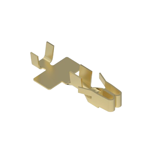 Gold-toned electrical connector terminal for John Deere equipment in parts and lubricants for home improvement and tools collections