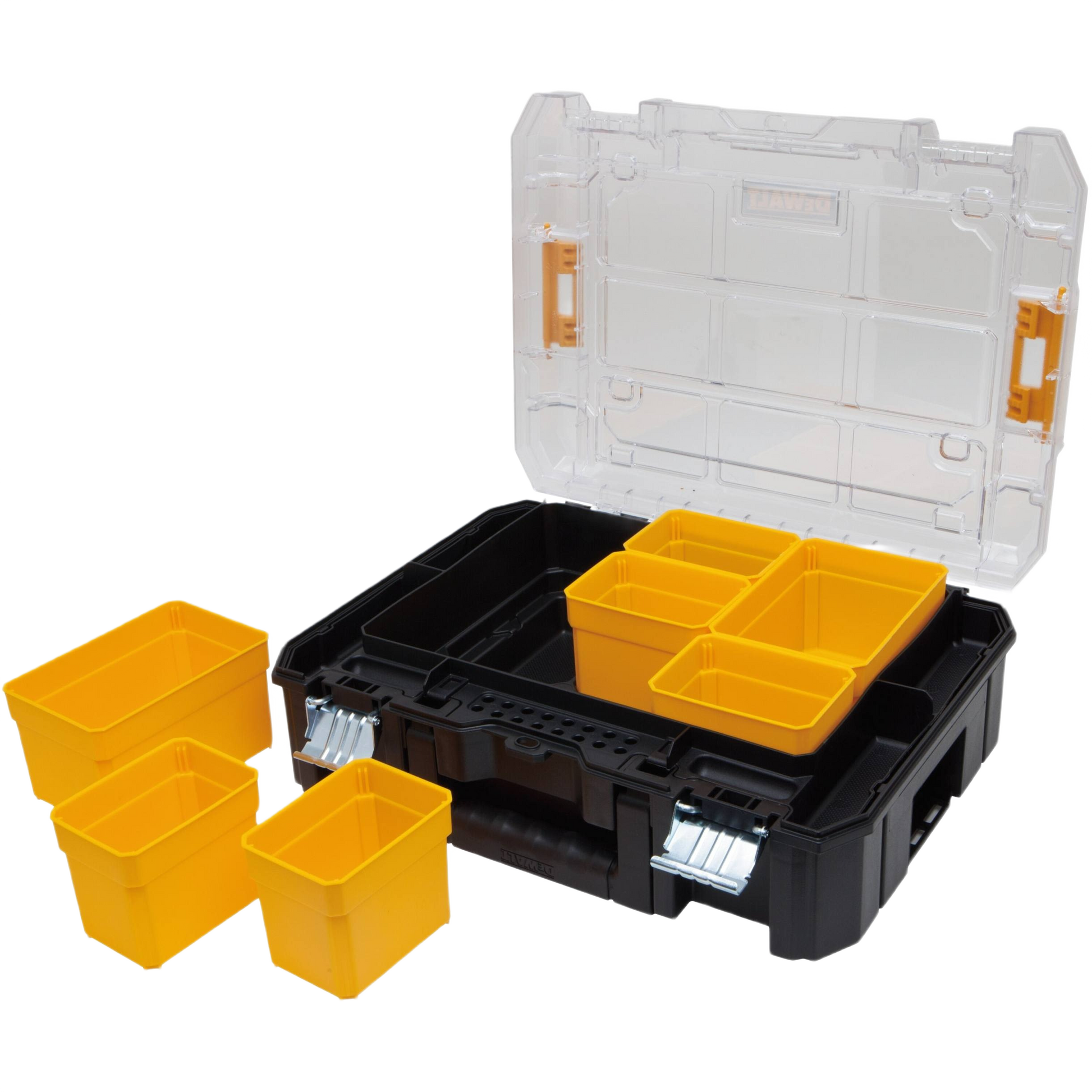 DEWALT TSTAK V Organizer with Clear Lid – Durable Storage