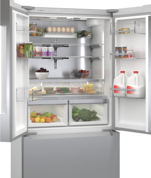 800 Series, French Door Bottom Mount Refrigerator, 36'', Stainless Steel