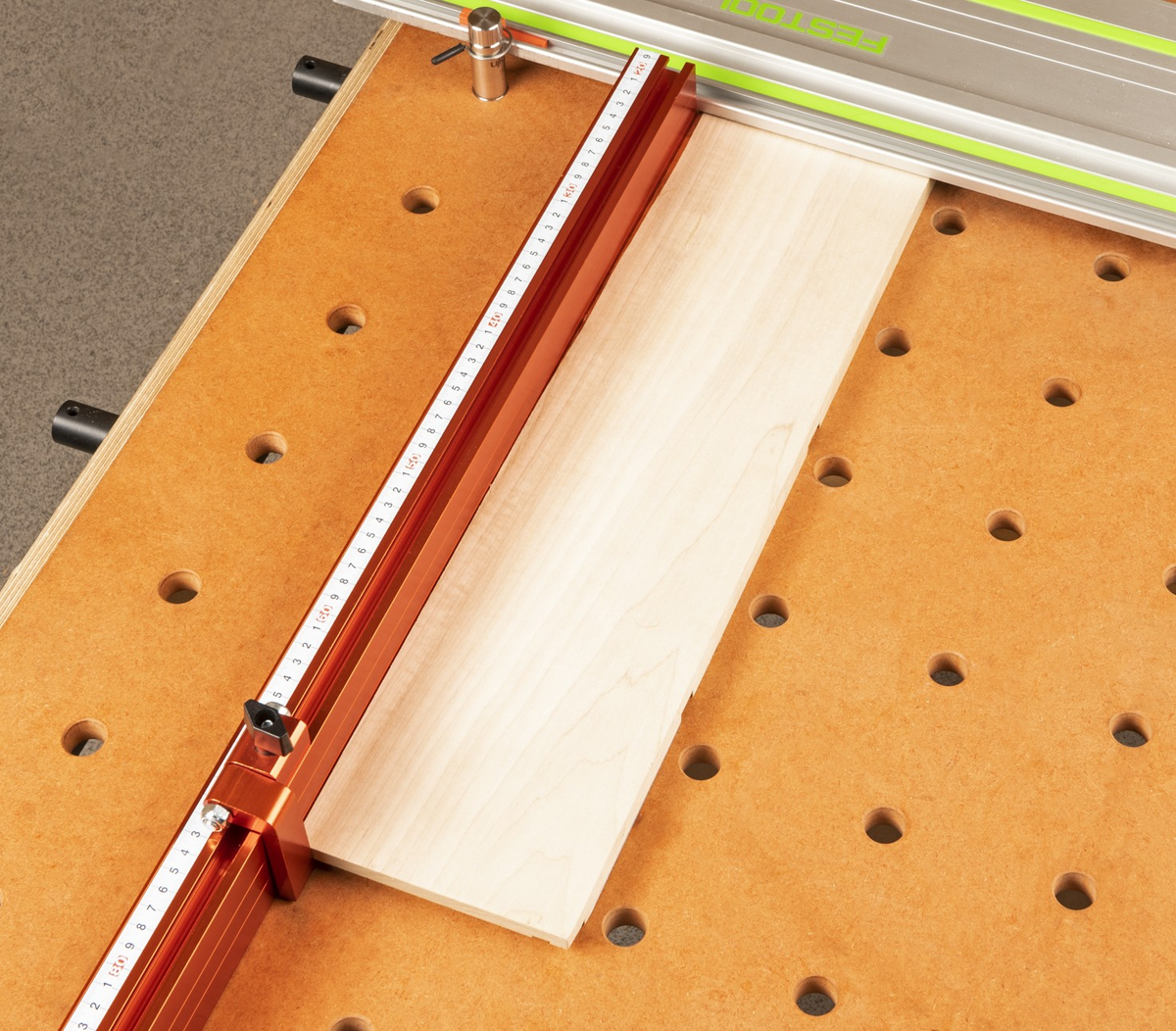 UJK Fence and Length Stop for Guide Rail Saws