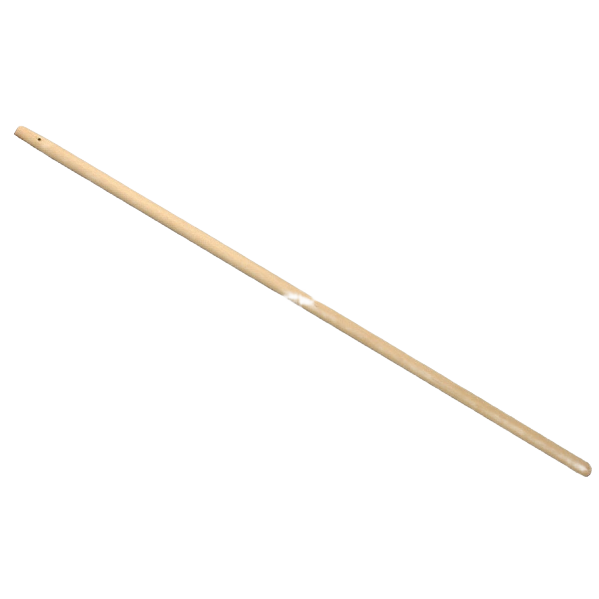 Light-colored wooden replacement handle for concrete spreader tools in home improvement projects