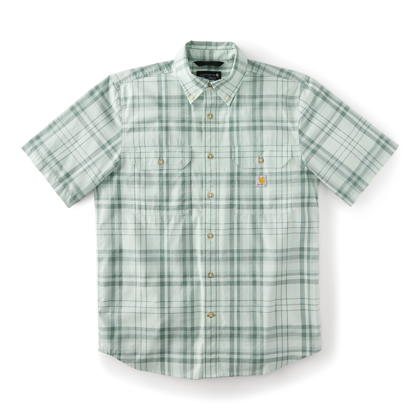 Carhartt Men's Fort Loose Short-Sleeve Plaid Shirt