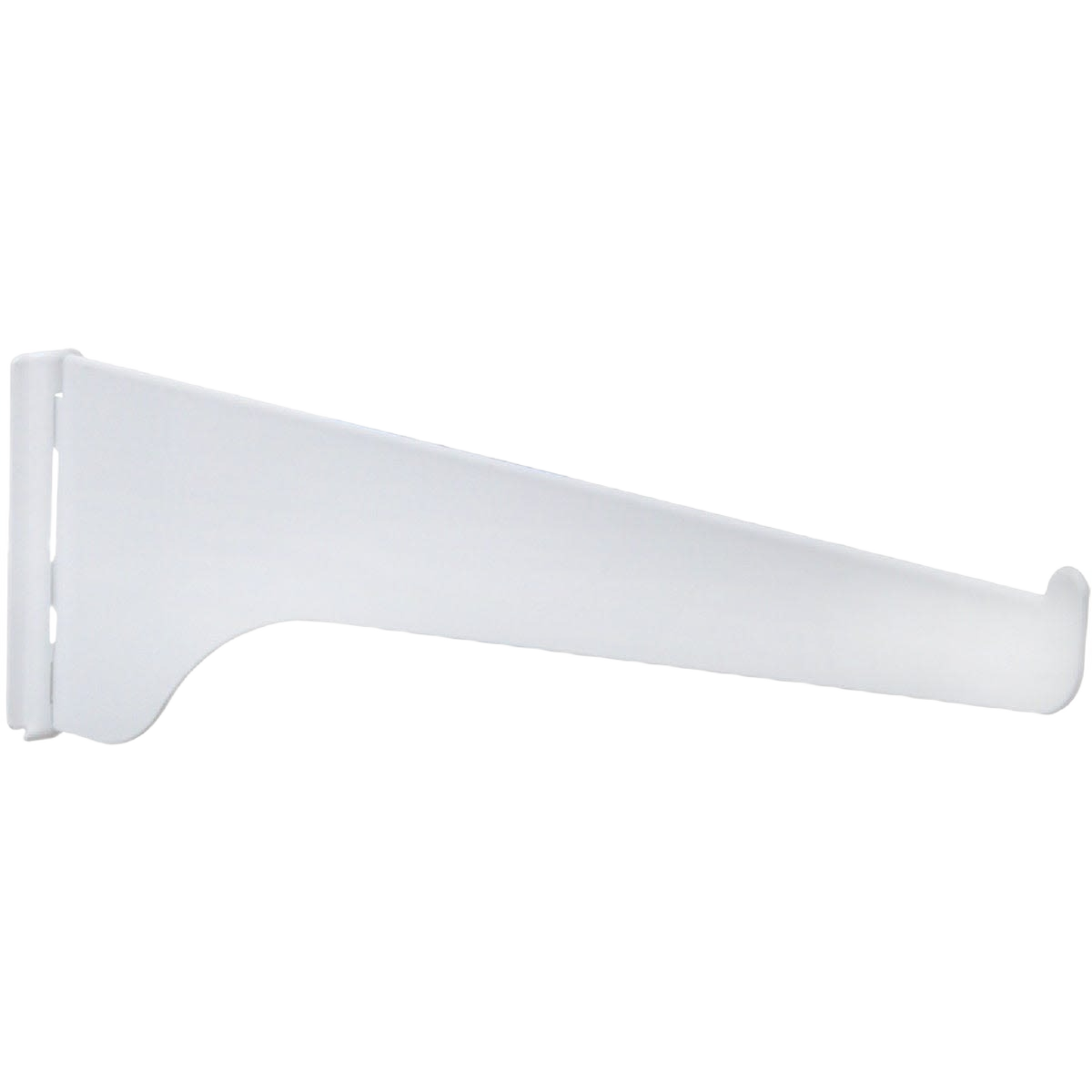 White steel 6-inch regular-duty shelf bracket for storage and organization in shelving accessories under $50 collections