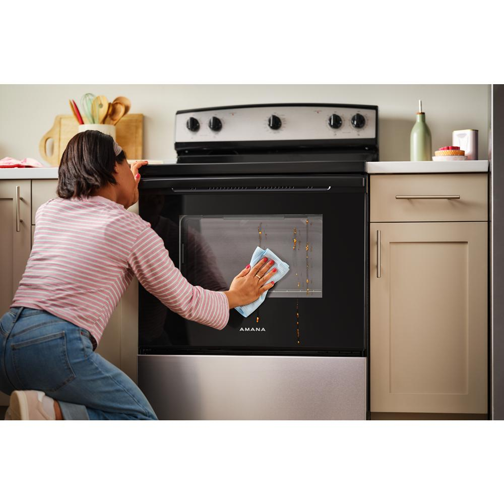Amana® 30-Inch Electric Range with Extra-Large Oven Window