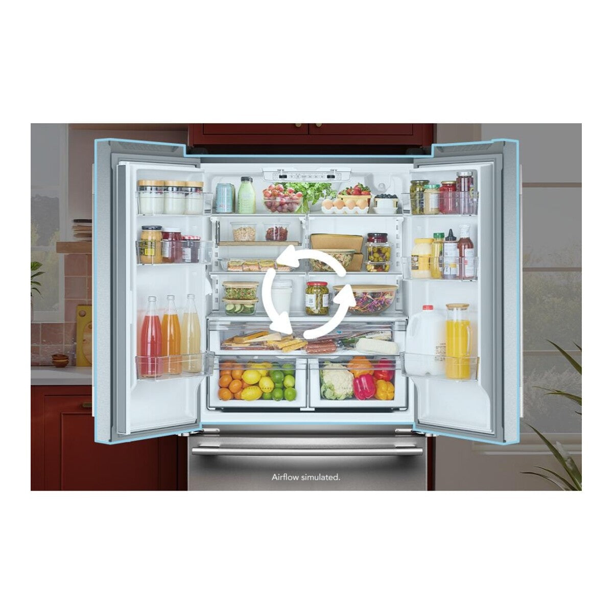 20 Cu. Ft. 36-Inch Counter-Depth French Door Refrigerator with Internal Water Dispenser in PrintShield® Stainless Steel