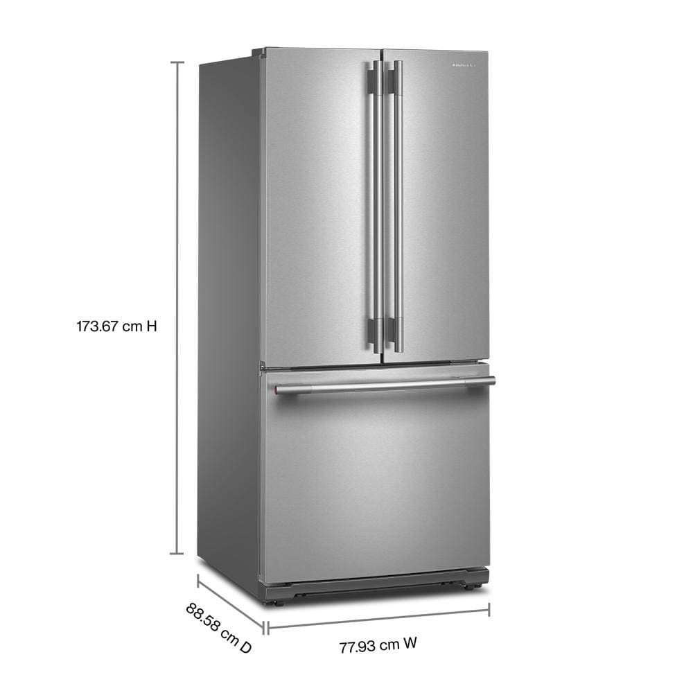20 cu. Ft. 30-Inch Width Standard Depth French Door Refrigerator with PrintShield® Finish and Interior Dispense
