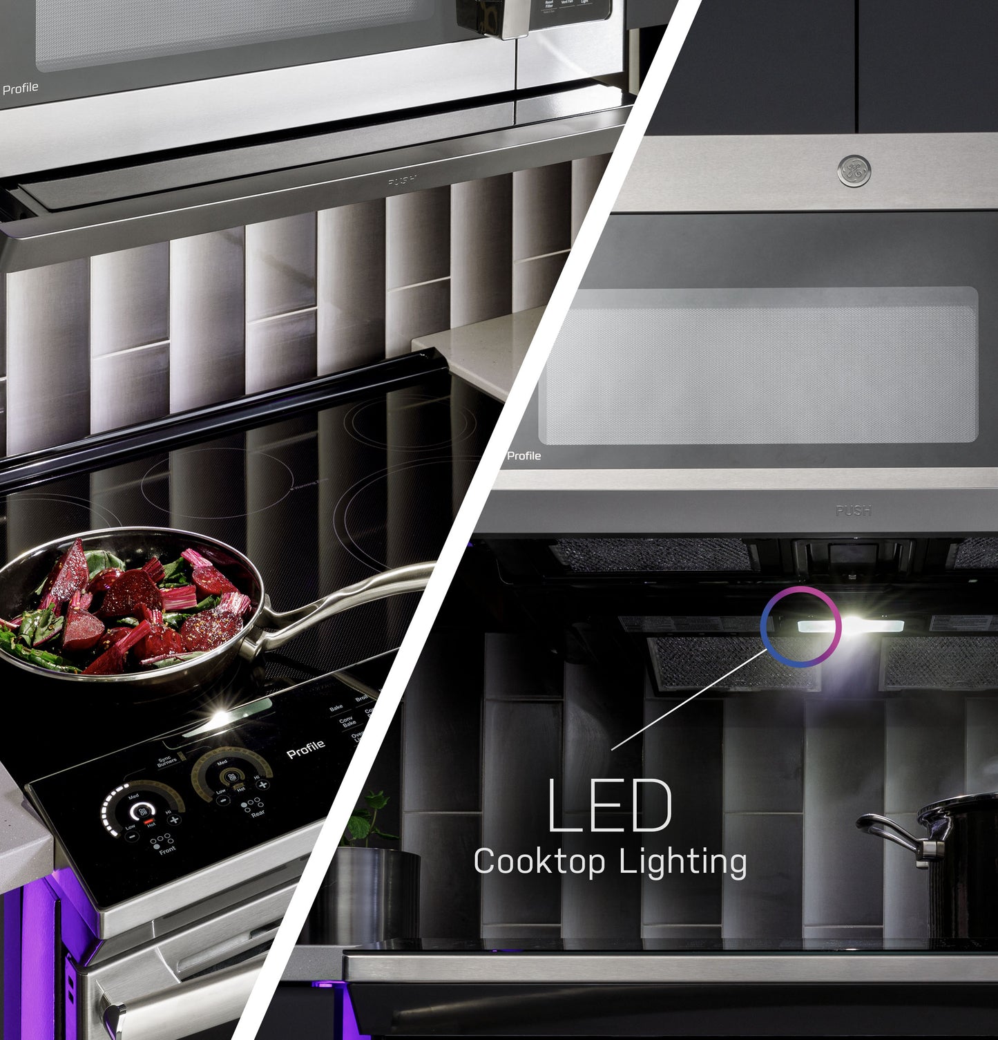 GE Profile™ 2.2 Cu. Ft. Over-the-Range Sensor Microwave Oven with Extendable Slide-Out Vent