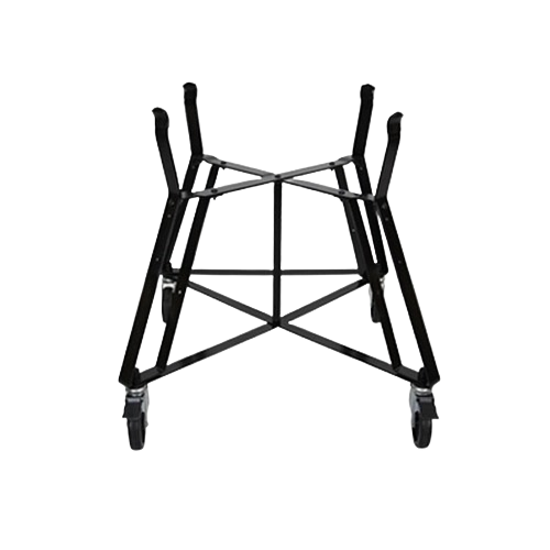 Powder-coated steel Nest with wheels and brace, designed for XL ceramic grills in outdoor living and grilling collections