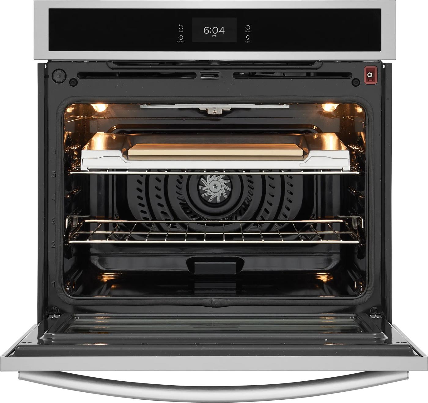 30" Single Electric Wall Oven with Stone-Baked Pizza