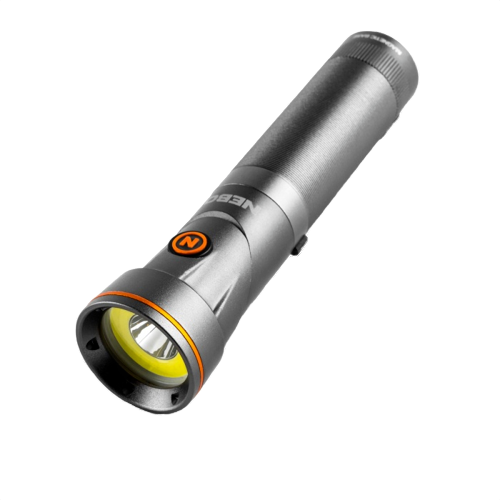 Compact rechargeable flashlight with dual COB LED lights for versatile use in hand tools and home improvement projects