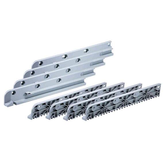 Set of interlocking rails for customized Festool tool storage and workshop organization systems under $50.