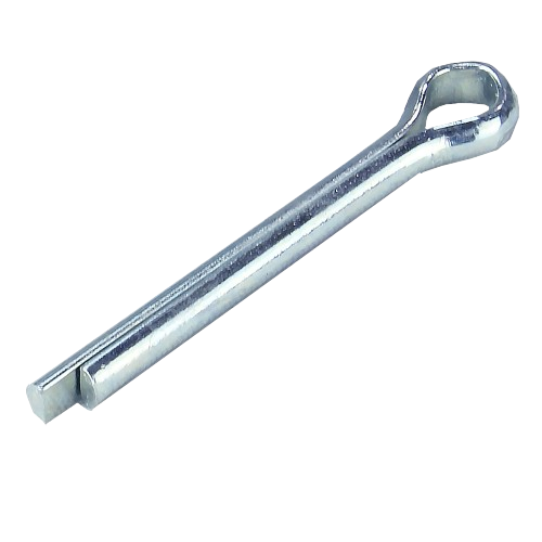 Metal cotter pin with rounded head and split shaft for securing fasteners in John Deere parts collection under $25