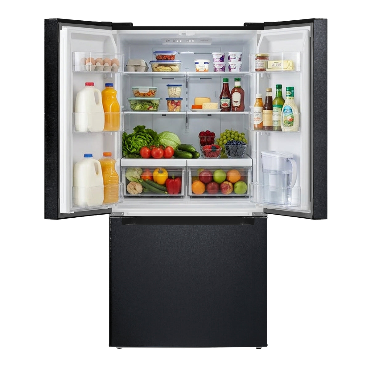 Element Electronics 18.4 cu. ft. French Door Refrigerator - Stainless Steel, ENERGY STAR (ERFD19CGCB)