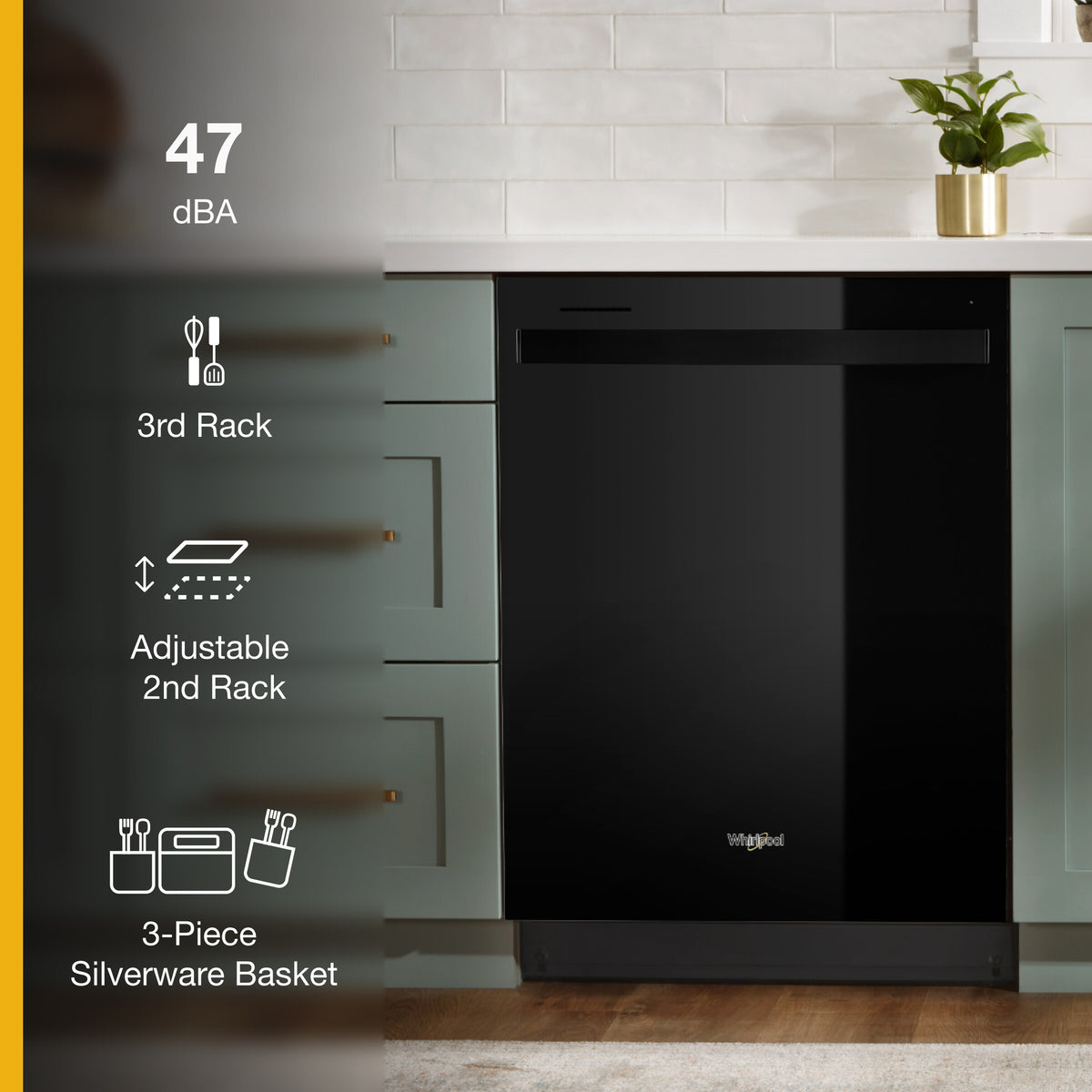 24” Stainless Steel Dishwasher with AI Intelligent Wash - 47 dBA
