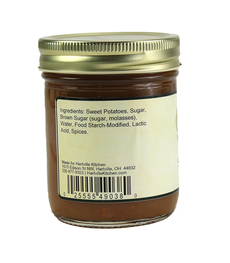 Ingredients label on Hartville Kitchen sweet potato butter jar from jams and jellies and food beverage collections
