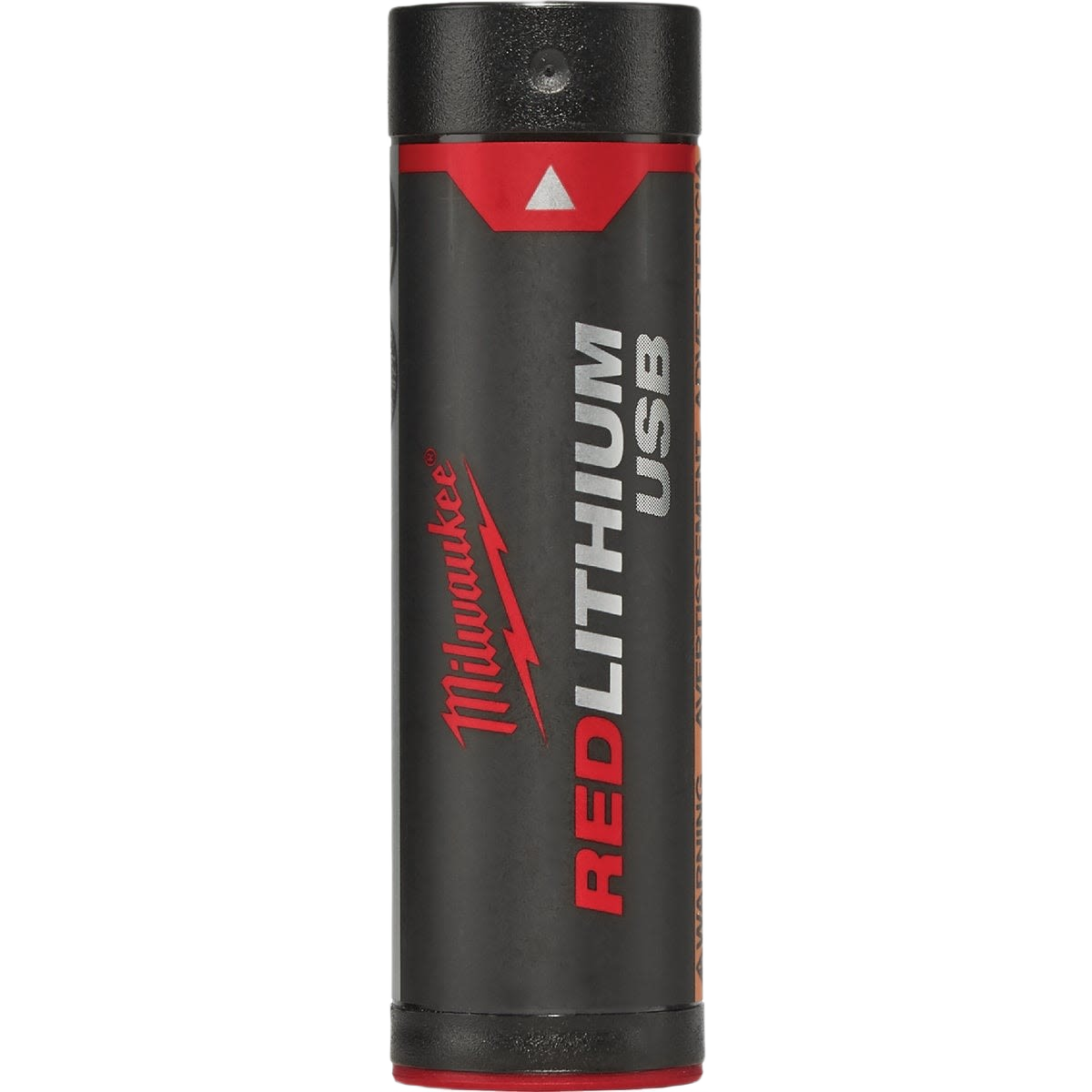 Compact rechargeable USB battery pack in black and red design for reliable power in tools and home improvement tasks