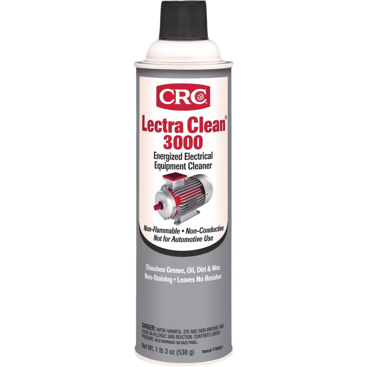 Aerosol spray can of electrical parts cleaner for grease and dirt removal in electrical tools and accessories collection