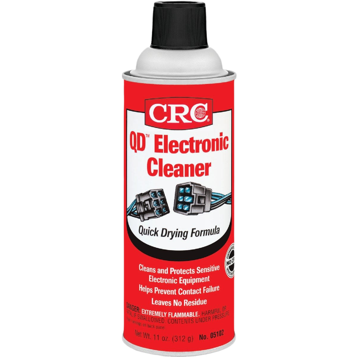 Red aerosol can of CRC Quick Dry cleaner for sensitive electronic parts in Electrical Tools & Accessories collection